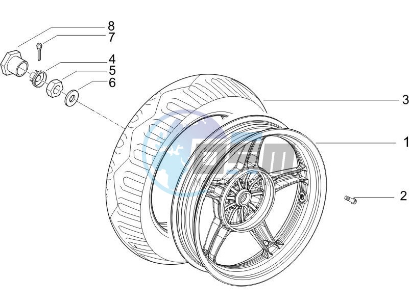 Rear wheel