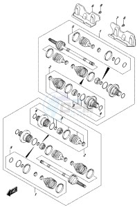 LT-A500XP drawing REAR DRIVE SHAFT