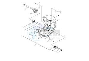 YQ AEROX 50 drawing FRONT WHEEL