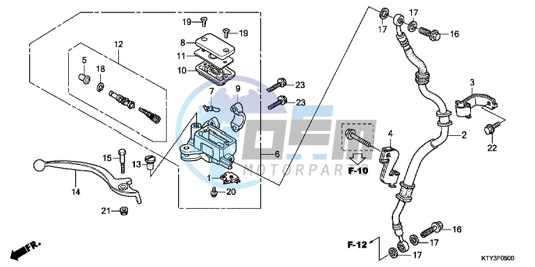 FRONT BRAKE MASTER CYLINDER