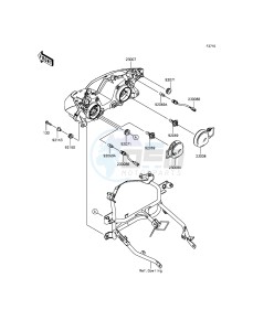 NINJA 300 ABS EX300BEF XX (EU ME A(FRICA) drawing Headlight(s)