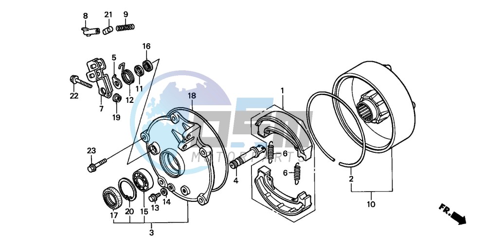 REAR BRAKE DRUM