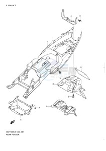 GSF-1250S BANDIT EU drawing REAR FENDER