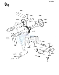 KZ 1000 K [LTD] (K1-K2) [LTD] drawing CAMSHAFTS_CHAIN_TENSIONER