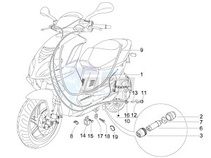 NRG 50 power DT drawing Head lamp - Turn signal lamps