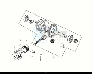 MIO 50I (FS05W2-NL) (E5) (M1) drawing CRANK SHAFT