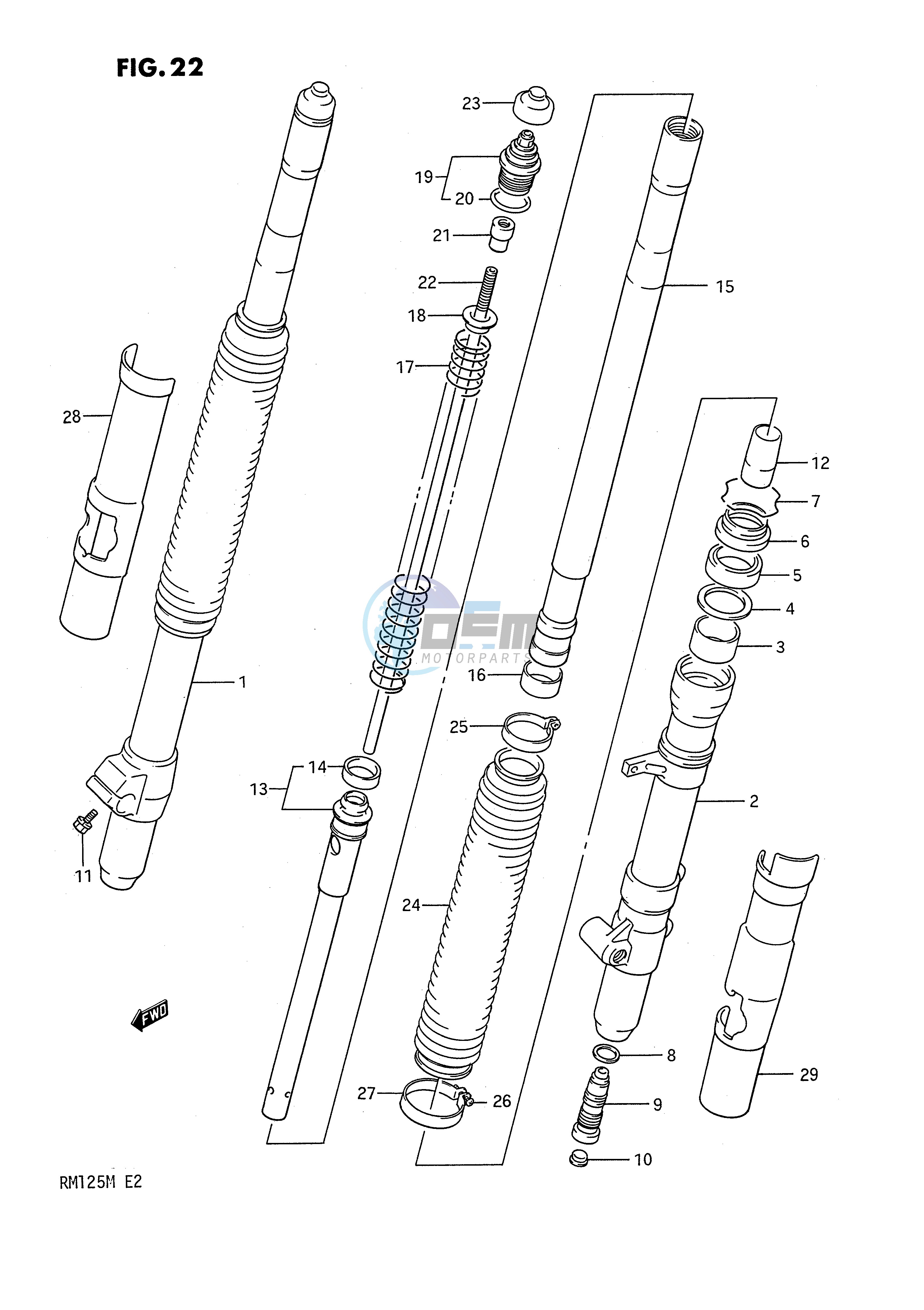 FRONT FORK (MODEL K)