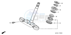 VFR8009 Ireland - (EK / MME) drawing STEERING STEM