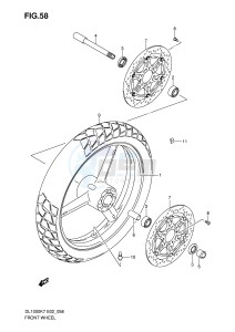 DL1000 (E2) V-Strom drawing FRONT WHEEL