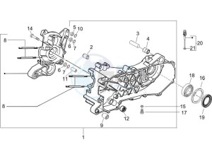 Runner 50 SP SC drawing Crankcase