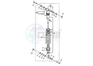 WR F 250 drawing REAR SHOCK ABSORBER