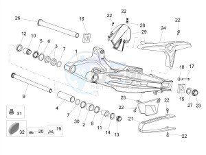 DORSODURO 900 E4 ABS (EMEA) drawing Swing arm