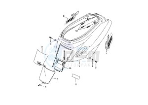 BW'S 50 drawing REAR BODY 5WW8 MOTO GP