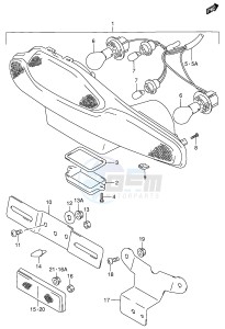 RF900R (E2) drawing TAIL LAMP