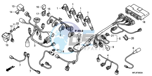 SUB HARNESS (CBR1000RA)