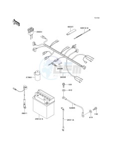 KAF 300 C [MULE 550] (C1-C5) [MULE 550] drawing CHASSIS ELECTRICAL EQUIPMENT