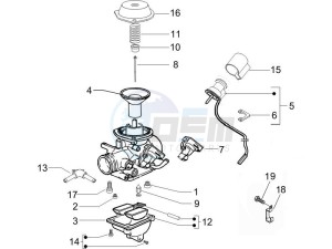 Oregon 250 drawing Carburetors components