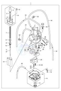 RM125 (E3-E28) drawing CARBURETOR (MODEL K2)