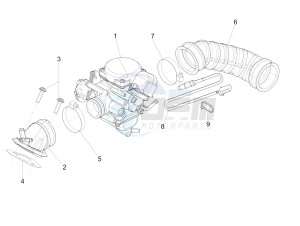 Liberty 125 4t ptt (SL) SL drawing Carburettor assembly - Union pipe