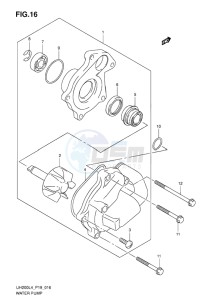 UH200 ABS BURGMAN EU drawing WATER PUMP