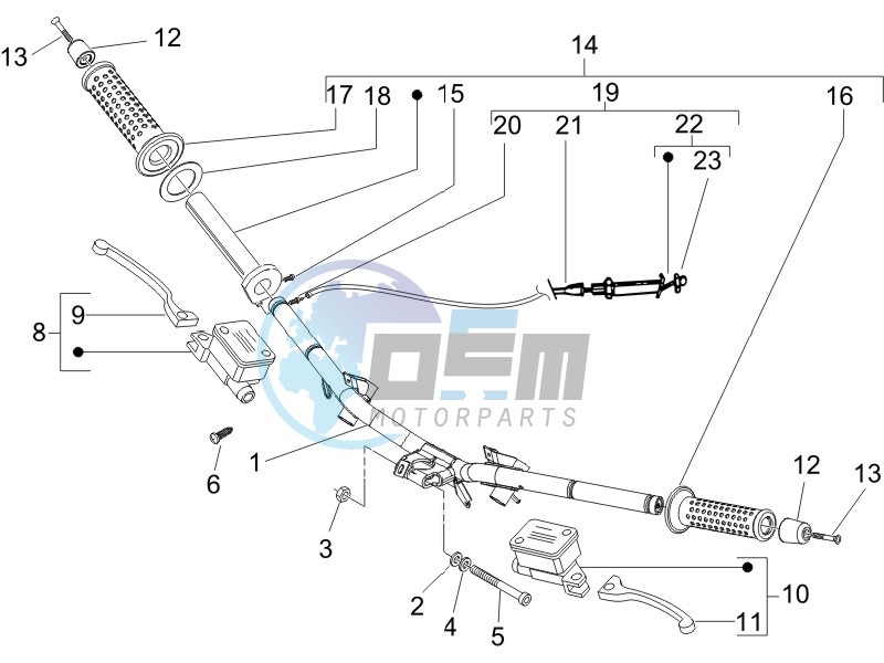 Handlebars - Master cilinder