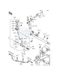 VULCAN 900 CUSTOM VN900CGF GB XX (EU ME A(FRICA) drawing Rear Master Cylinder