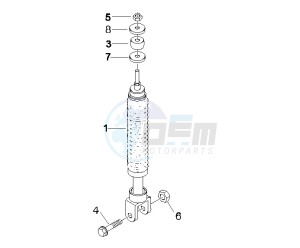 LX 50 4T-4V Touring drawing Rear suspension - Shock absorber - s