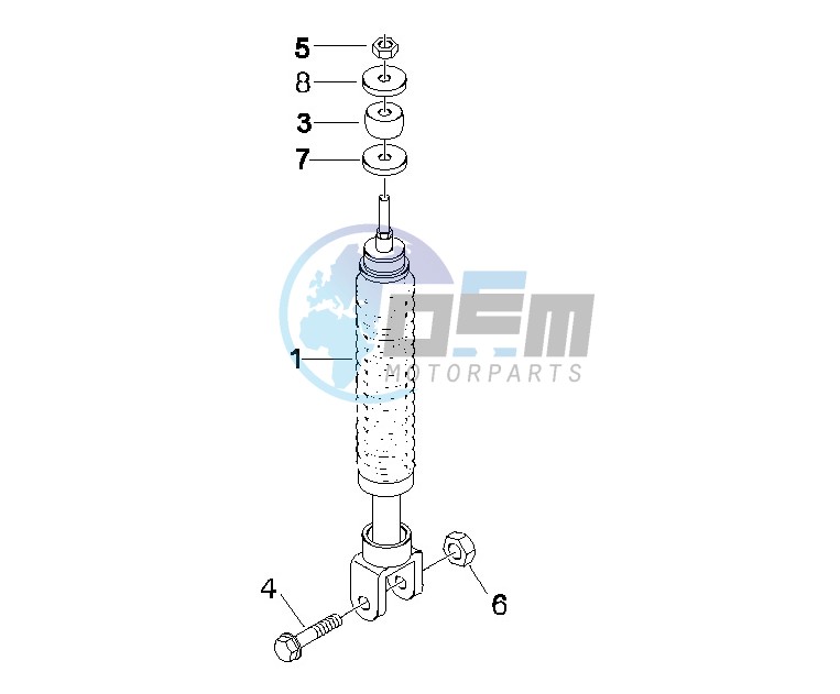 Rear suspension - Shock absorber - s