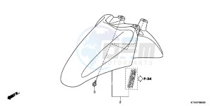 SH300AB drawing FRONT FENDER