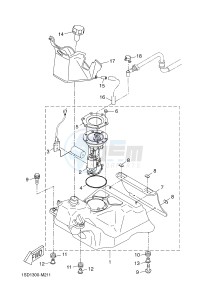 YPR400RA XMAX 400 ABS EVOLIS 400 ABS (1SD3) drawing FUEL TANK