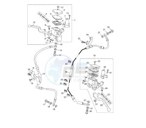 YP R X-MAX SPORT 250 drawing MASTER CYLINDER