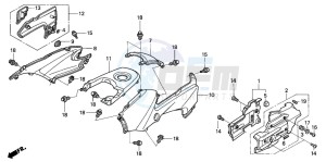 TRX650FA drawing BODY COVER