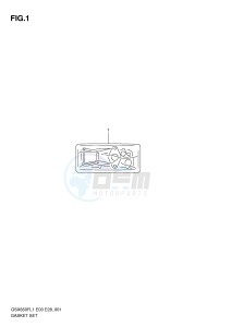 GSX650F (E3-E28) Katana drawing GASKET SET