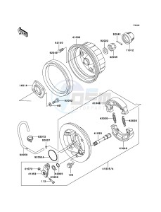 KLF300 KLF300B6F EU GB drawing Rear Hub