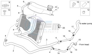 Sport City Street 125 4t 4v e3 drawing Cooling system