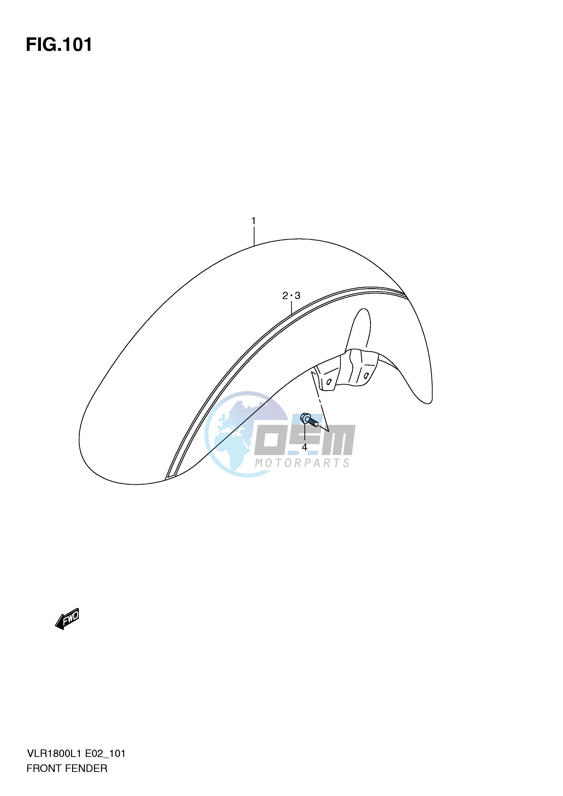 FRONT FENDER (VLR1800TL1 E24)