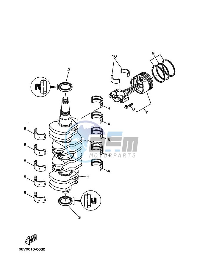 CRANKSHAFT--PISTON