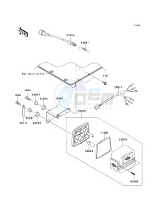 KAF 950 G [MULE 4010 TRANS4X4 DIESEL] (G9F-GAF) G9F drawing TAILLIGHT-- S- -