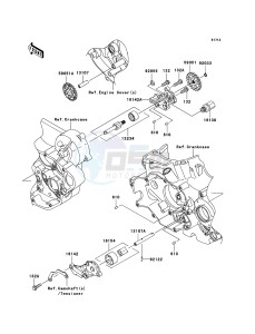 KLX450R KLX450A9F EU drawing Oil Pump