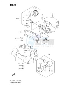 VLR1800 drawing TURNSIGNAL LAMP