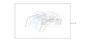 VT750CA9 Europe Direct - (ED / MME) drawing REAR CARRIER