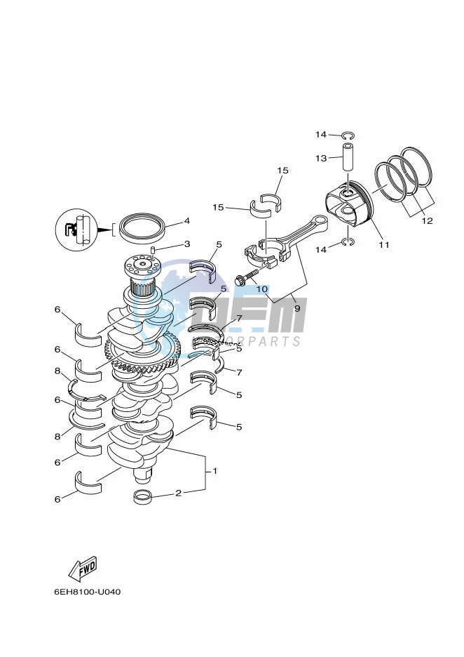 CRANKSHAFT--PISTON