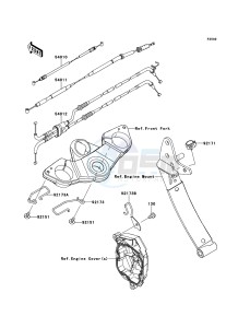 Z1000SX ZX1000GCF FR GB XX (EU ME A(FRICA) drawing Cables