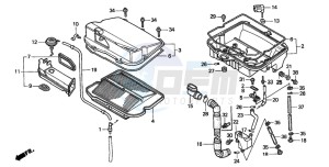 GL1500SE GOLDWING SE drawing AIR CLEANER