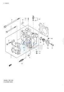 AN400 ABS BURGMAN EU drawing CYLINDER HEAD