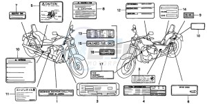 VT600CD 400 drawing CAUTION LABEL