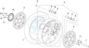 RSV4 1000 RACING FACTORY E4 ABS (APAC) drawing Front wheel