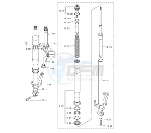 FZ1 1000 drawing FRONT FORK