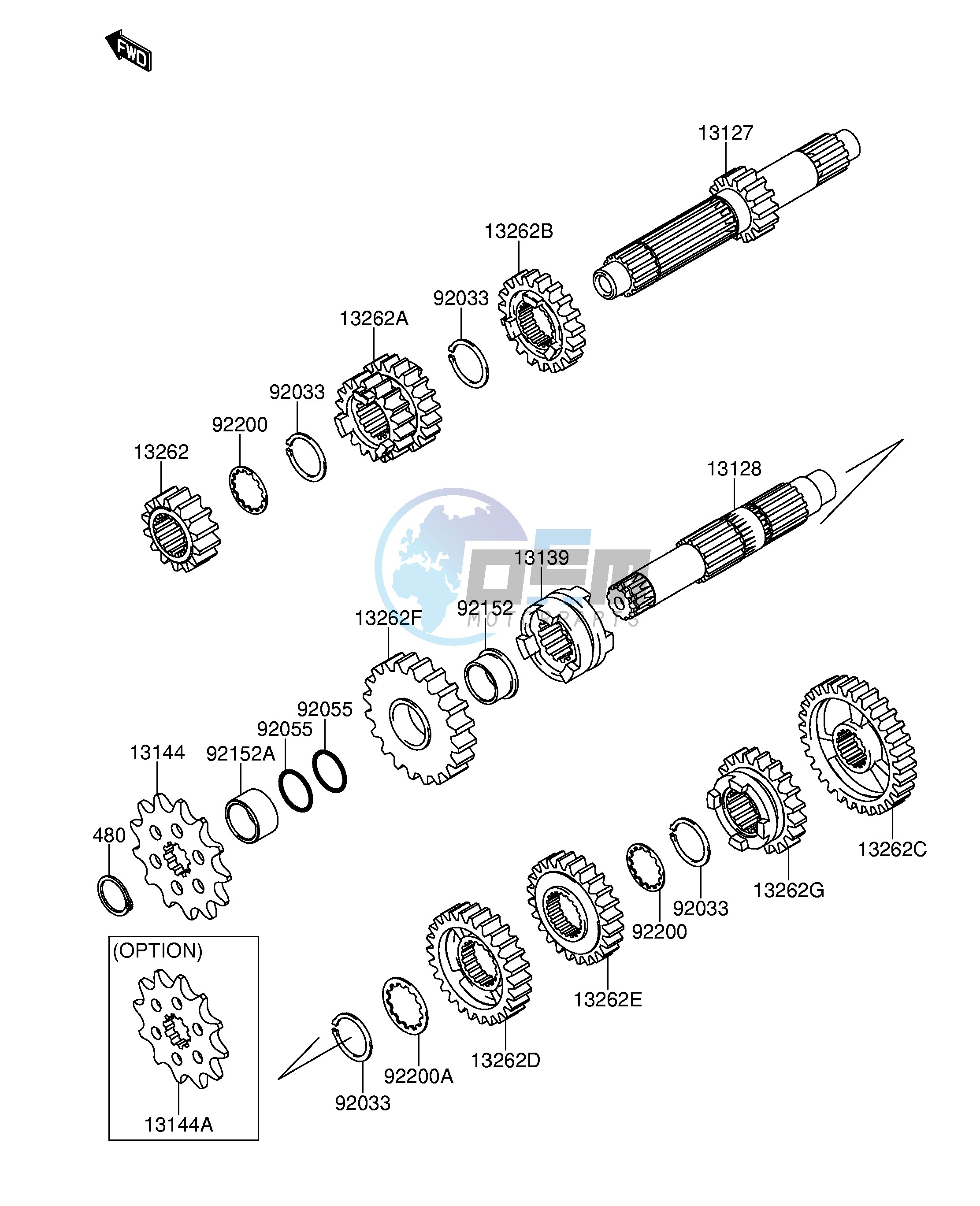 GEAR CHANGE DRUM SHIFT FORK