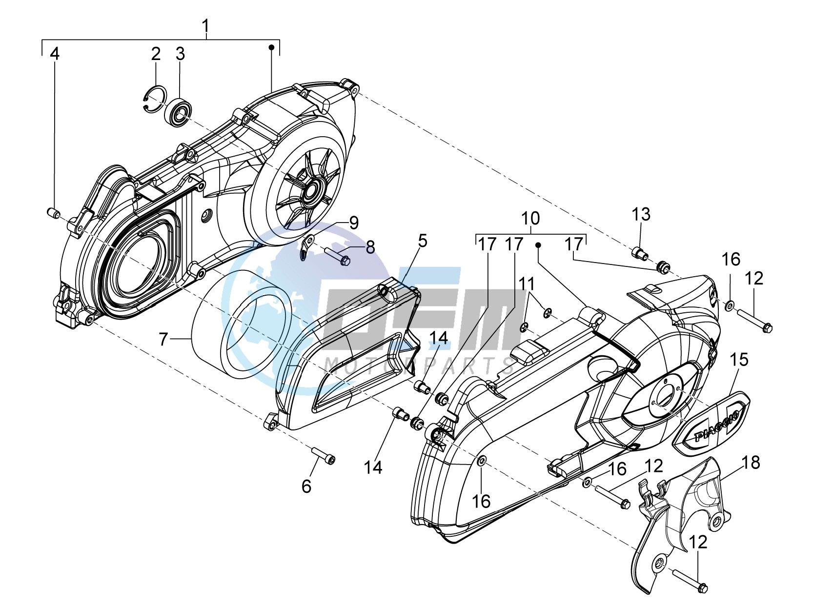 Crankcase cover - Crankcase cooling